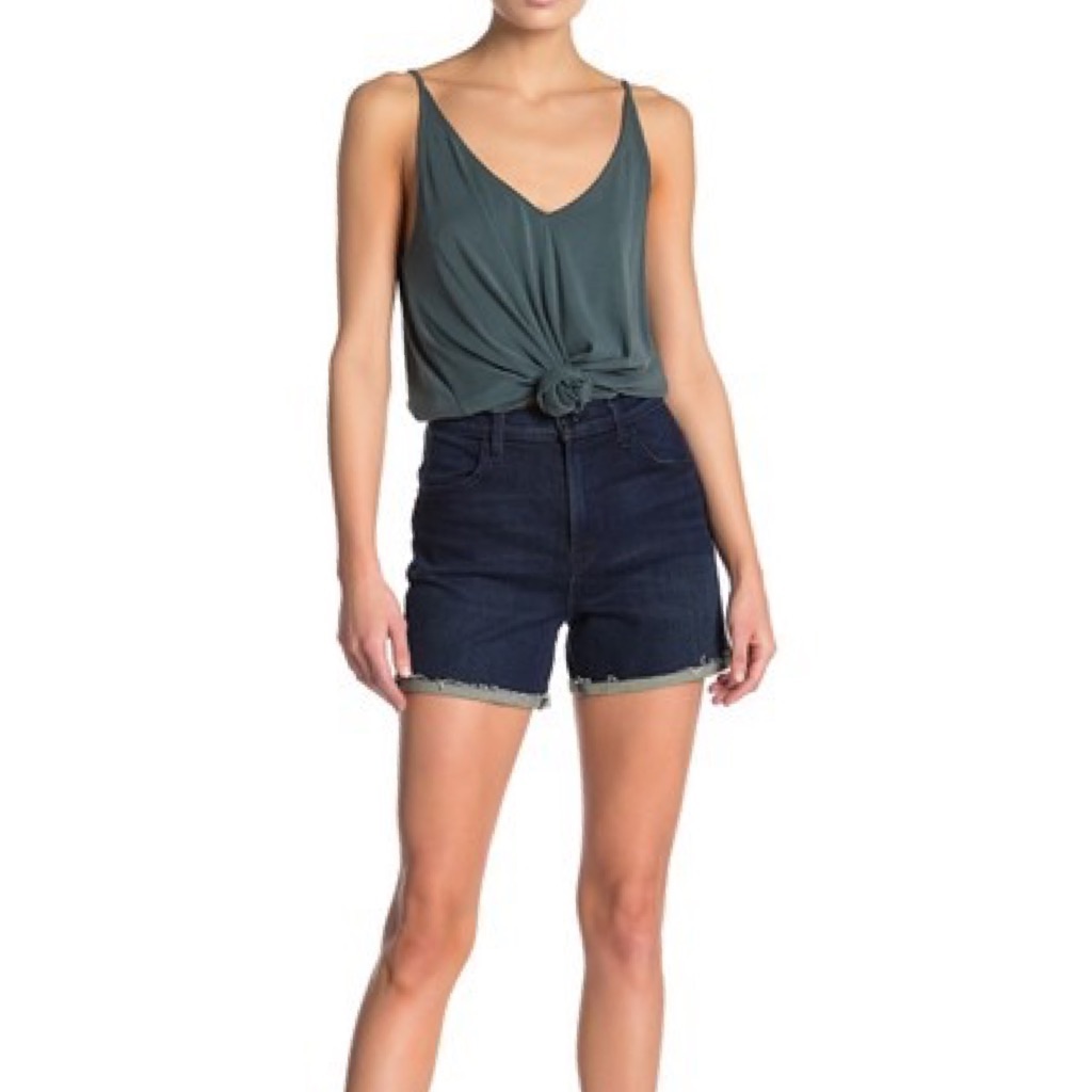 J Brand Joan High Rise Cutoff Denim Shorts